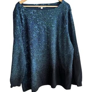 Chico's Zenergy Luxe Cashmere Blend Ombre Pullover 4 or XXL